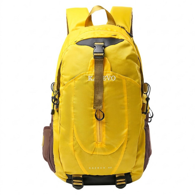 KAZEVO 輕量戶外登山後背包 28L, 深黃色