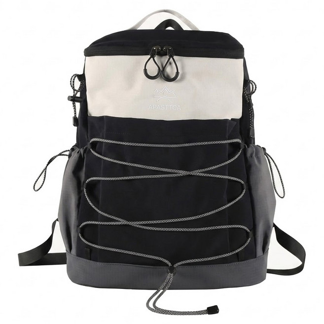 ZHUOYIBAG 多功能輕量雙肩後背包, 黑色