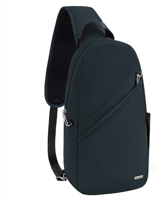 TRAVELON Classic防盜斜背包 TL-42887N, 深軍藍