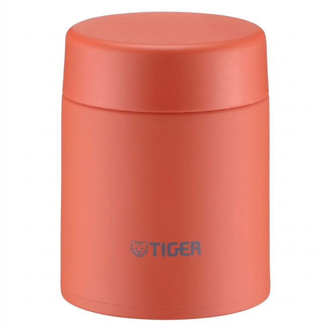 TIGER 虎牌 不鏽鋼保溫食物罐 MKL-W040, 朱砂紅, 1個, 400ml