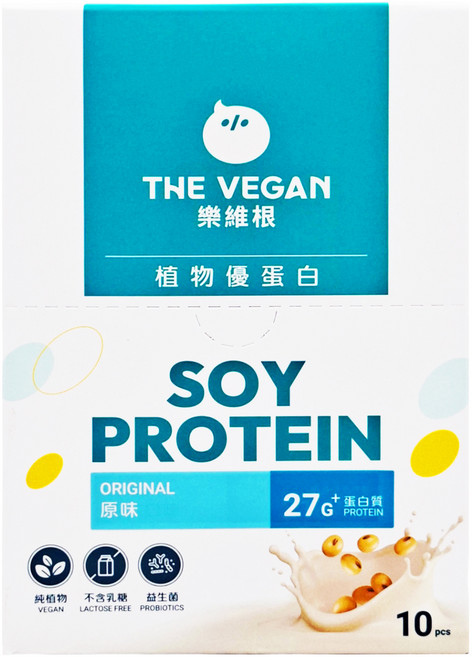 THE VEGAN 樂維根 極致植物優蛋白粉 隨身包 原味, 40g, 10個