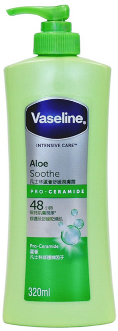 Vaseline 凡士林 蘆薈舒緩潤膚露, 1個, 320ml