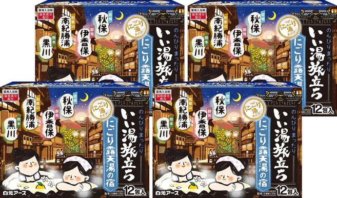 Hakugen Earth 白元 露天湯系列 入浴劑 12包, 300g, 4個