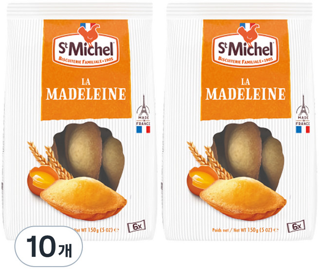 St Michel 袋裝瑪德蓮蛋糕, 150g, 10袋