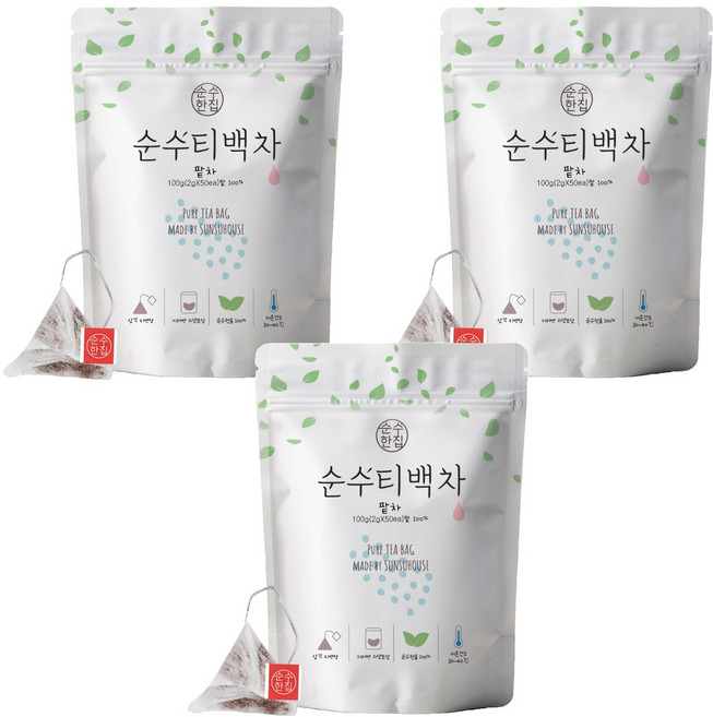 Sunsuhouse 紅豆茶 三角茶包, 2g, 50入, 3個