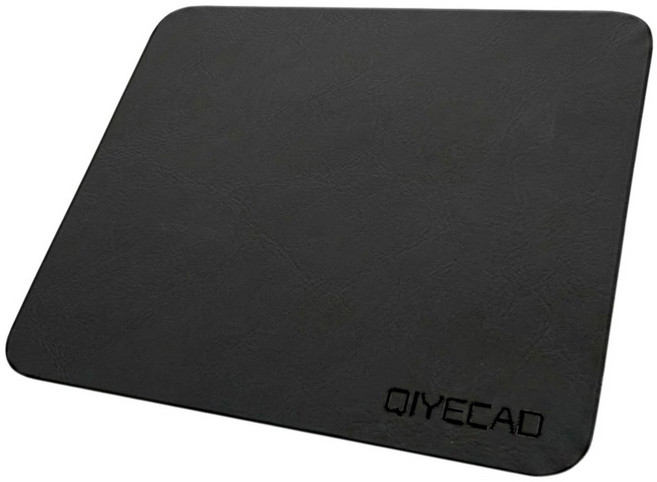 QIYECAD 液態手感滑鼠墊 皮質方形 E1455L002, 黑色, 1個