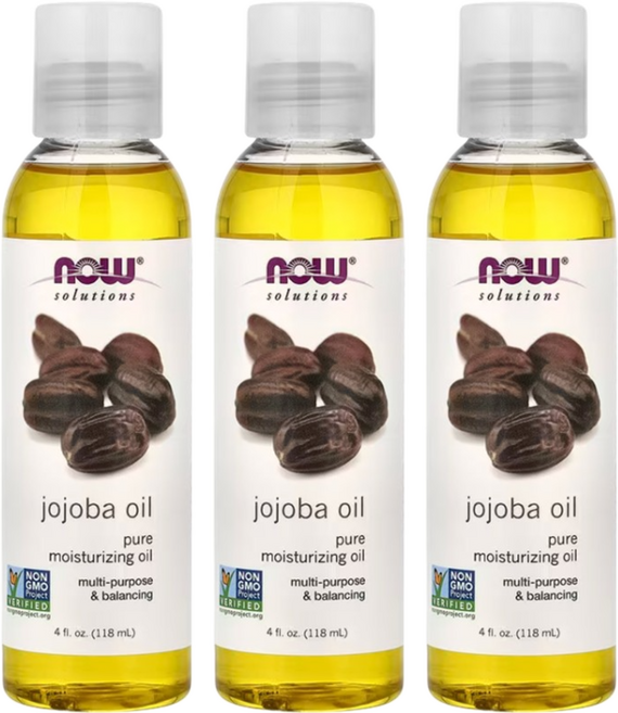 NOW Foods 純荷荷巴保濕油, 118ml, 3瓶