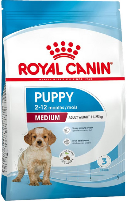 ROYAL CANIN 法國皇家 中型幼犬專用乾糧 MP 2~12個月, 4kg, 1袋, 雞肉