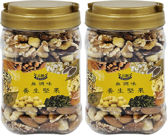 品鮮生活 綜合堅果原味五堅果, 420g, 2罐