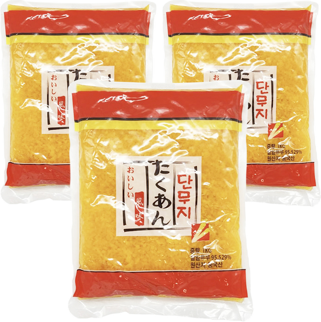 Hana Toho Food 飯糰用醃蘿蔔, 1kg, 3個