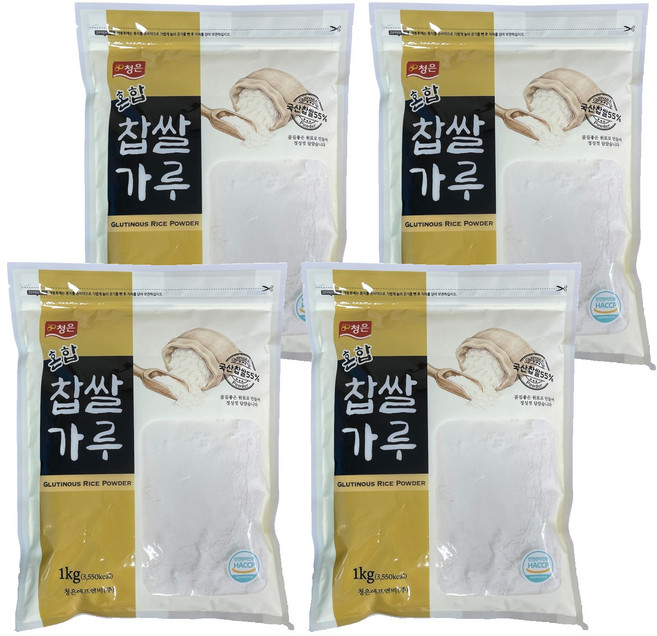 Cheongeun F&B 混合糯米粉, 1kg, 4個