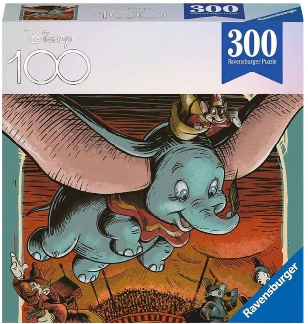 Ravensburger 維寶 拼圖 8歲以上, 迪士尼100週年小飛象, 300片, 1盒