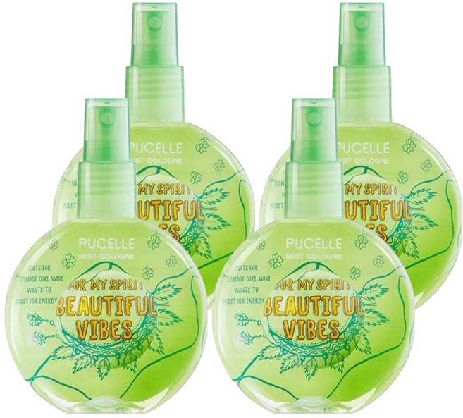 Pucelle香氛噴霧 活力四射, 150ml, 4瓶