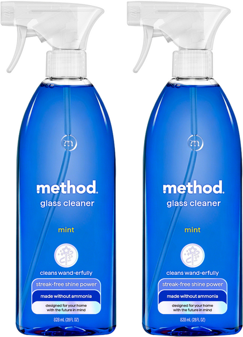 method 美則 最好的玻璃清潔劑 薄荷, 828ml, 2罐