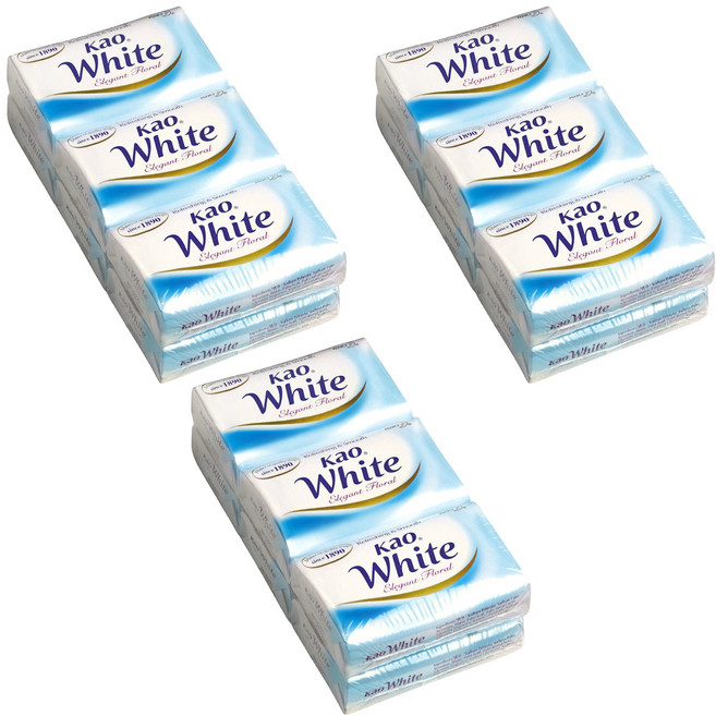 Kao 花王 White 台灣公司貨 香皂 優雅花香, 130g, 18個