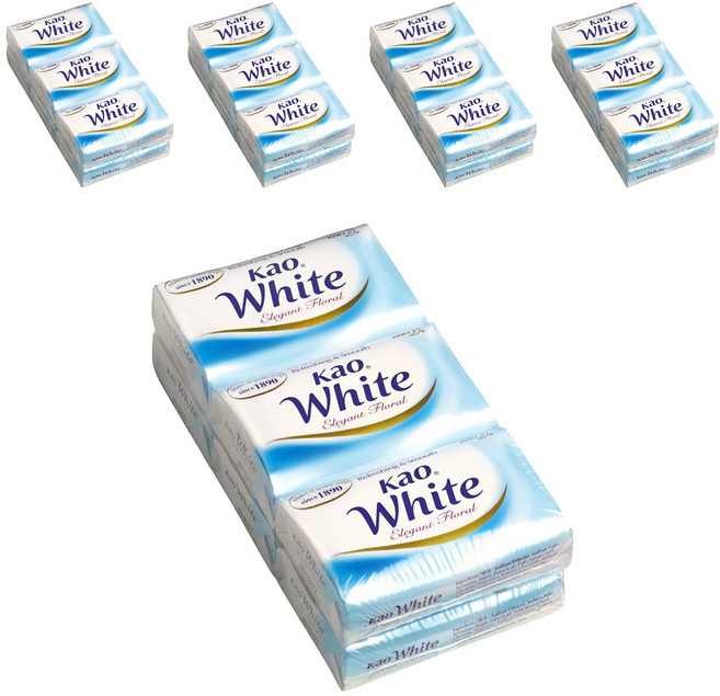 Kao 花王 White 台灣公司貨 香皂 優雅花香, 130g, 30個