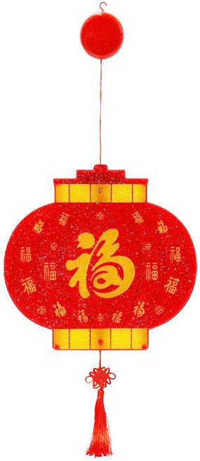 春節吸盤燈 E款, 紅色