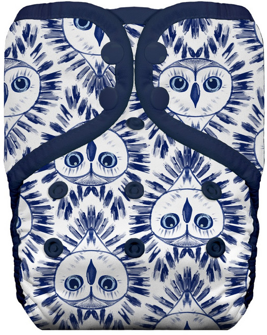 THIRSTIES 成長型 口袋式布尿布 一般款 壓扣, Night Owl, 1件