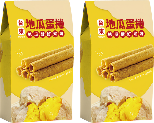 Xinhua 信華 地瓜蛋捲 4包, 144g, 2盒