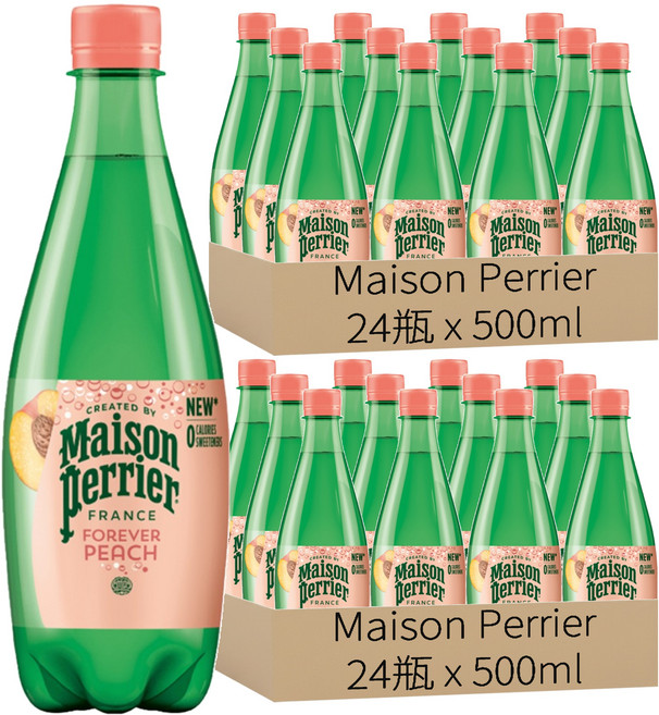 Maison Perrier 水蜜桃風味氣泡水, 500ml, 48瓶