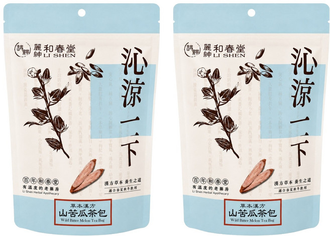麗紳和春堂 草本漢方山苦瓜茶包, 6g, 10包, 2袋
