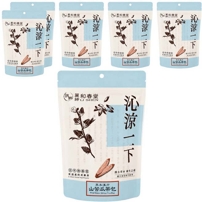 麗紳和春堂 草本漢方山苦瓜茶包, 6g, 10包, 6袋