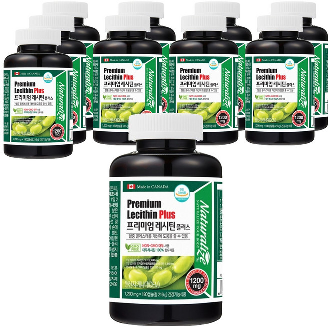 Naturalize 頂級卵磷脂Plus, 180錠, 10個