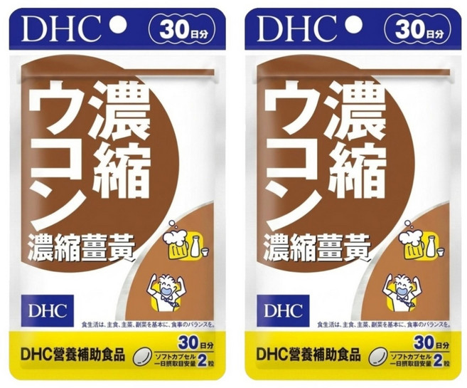 DHC 台灣公司貨 濃縮薑黃 30日份, 60顆, 345mg, 2包