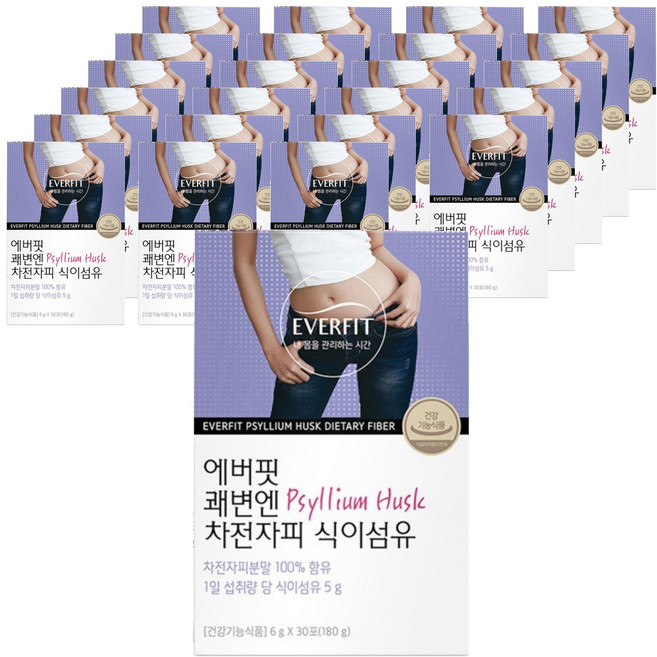 쾌변엔 차전자피 식이섬유, 144g, 24個