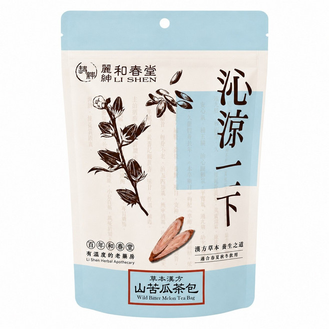 麗紳和春堂 草本漢方山苦瓜茶包, 6g, 10包, 1袋
