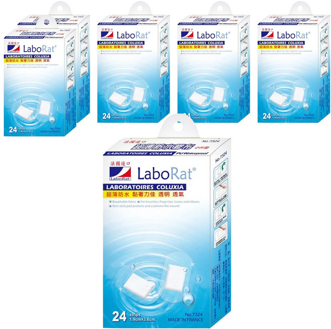 LaboRat PU超薄防水膠布, 6個, 24個裝