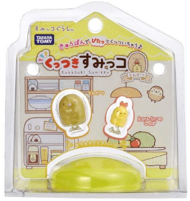 TAKARA TOMY 角落小夥伴吸盤公仔 炸豬排, 1個