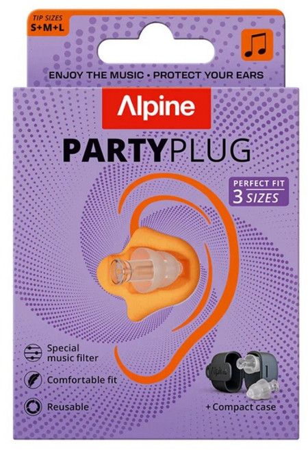ALPINE 荷蘭原裝進口 Party+ 頂級音樂耳塞 附收納盒, 1盒, 1副