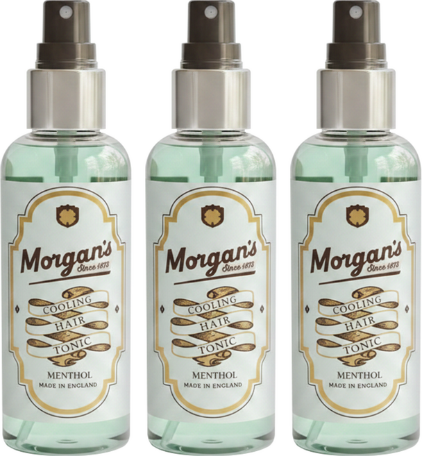 Morgan's Pomade 摩根氏 頭皮調理水 涼感, 100ml, 3瓶