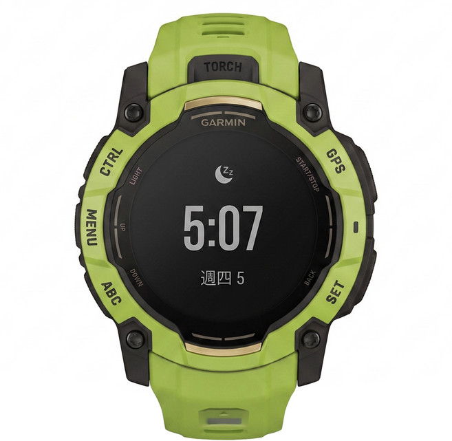 GARMIN INSTINCT 3 AMOLED 本我系列 GPS智慧腕錶 50mm, 曠野綠, 1.3吋, GPS + 藍牙