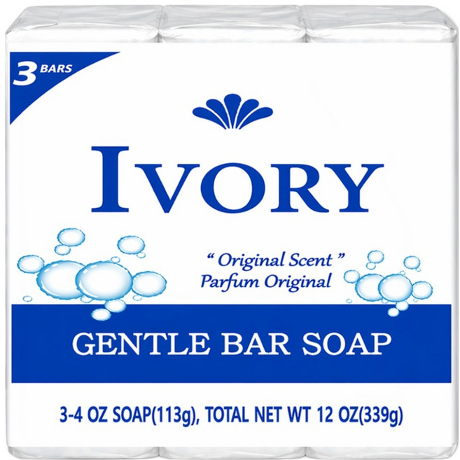 IVORY 經典香皂, 113g, 3入