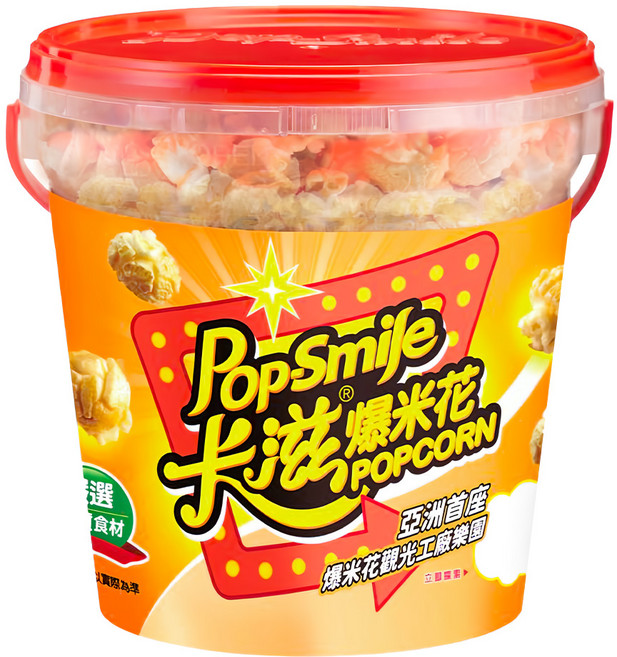 Pop-Smile 卡滋 蘑菇球爆米花 經典原味, 150g, 1桶