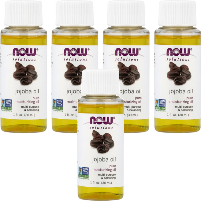 NOW Foods 純荷荷巴保濕油, 30ml, 5瓶