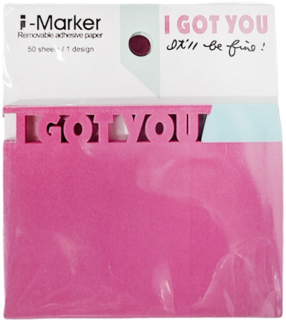 知音文創 i-Marker 文字事務便利貼 i got you, 1本, 50張