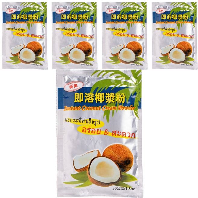 QUA-QUALITY 葵果 即溶椰漿粉, 50g, 5包