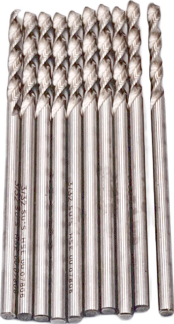 SUS 蘇氏 不鏽鋼用含鈷鑽頭 3/32 U-111 10支, 1組
