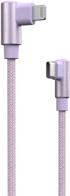 ONPRO USB-C-Lightning 30W PD 快充線, 璀璨紫, 1條, 1.2m