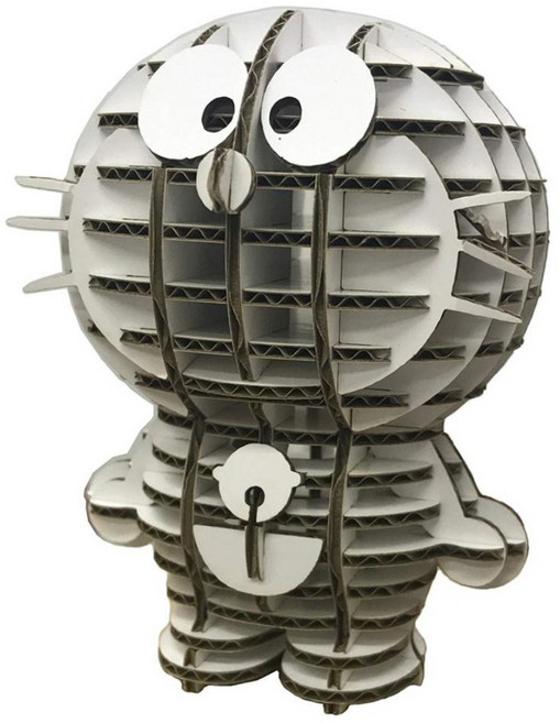 d-torso Kawada 3D紙模型 哆啦A夢, 47片, 白色, 1組