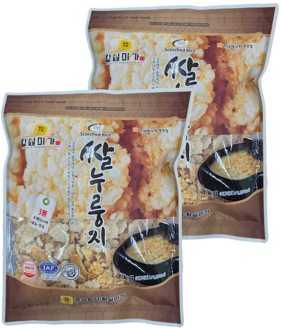皇室米家米鍋巴, 1kg, 2個