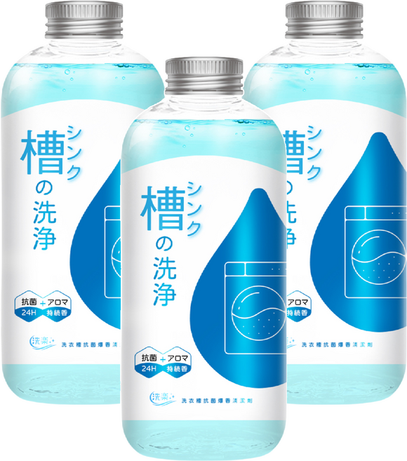 洗樂 洗衣槽抗菌爆香清潔劑, 3個, 500ml