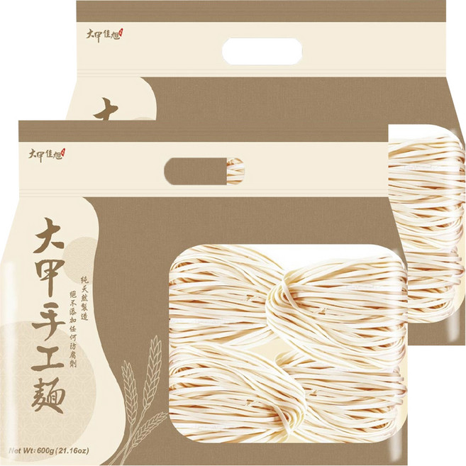 大甲佳旭 大甲手工麵, 600g, 2包