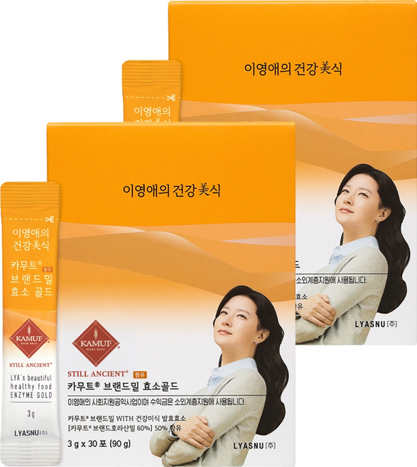 KAMUT 李英愛的健康美食 Brand Meal 黃金酵素, 2個, 90g