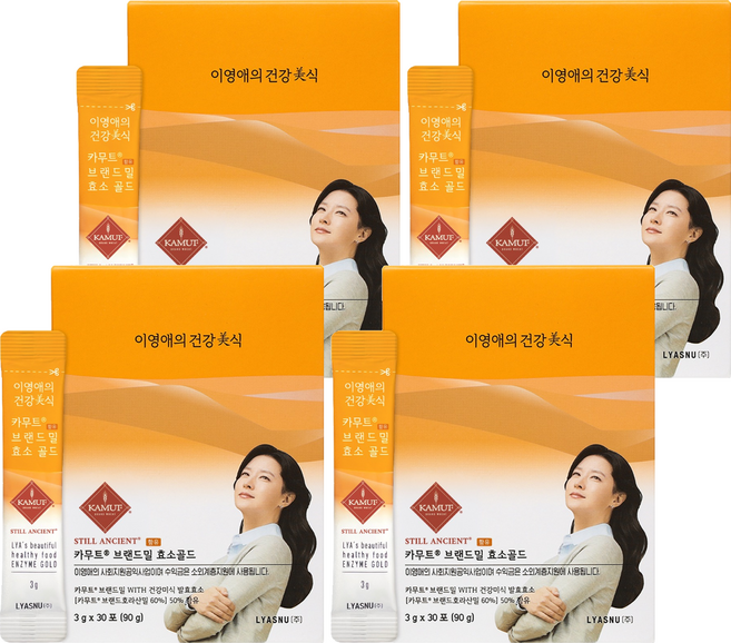 KAMUT 李英愛的健康美食 品牌Meal 黃金酵素, 4個, 90g