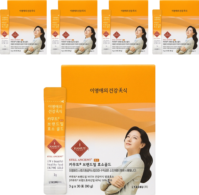 KAMUT 李英愛的健康美食 品牌Meal 黃金酵素, 5個, 90g
