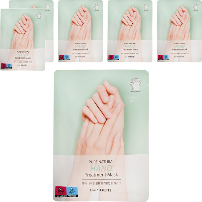 The Saem 得鮮 護手膜 2入 Set Pure Natural Hand Treatment Mask, 16g, 6包